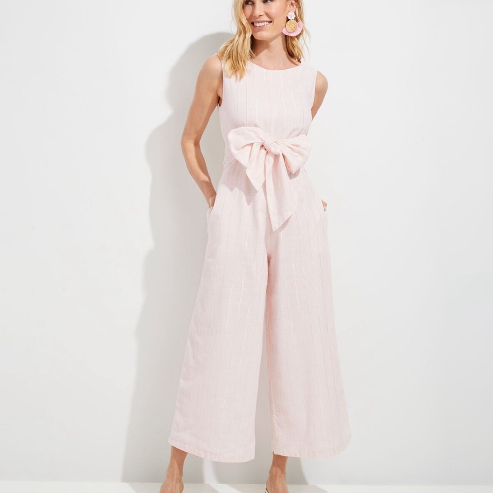 Vineyard Vines - Palm Beach Lately Striped Wrap Jumpsuit